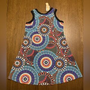 NWT GB Gianni Bini Sleeveless Mini Dress in Blue, Orange, Black & White